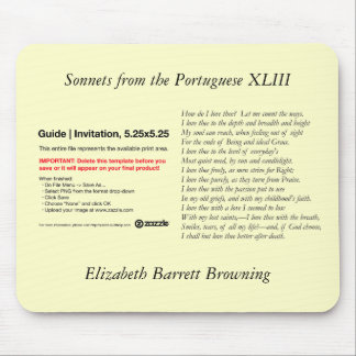 Barrett Browning – ポルトガル語のSonnets #43 マウスパッド