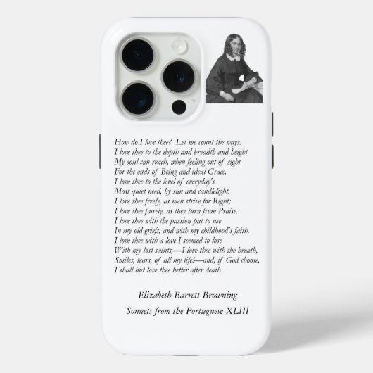 Barrett Browning – ポルトガル語のSonnets 43 Case-Mate iPhoneケース (裏面)