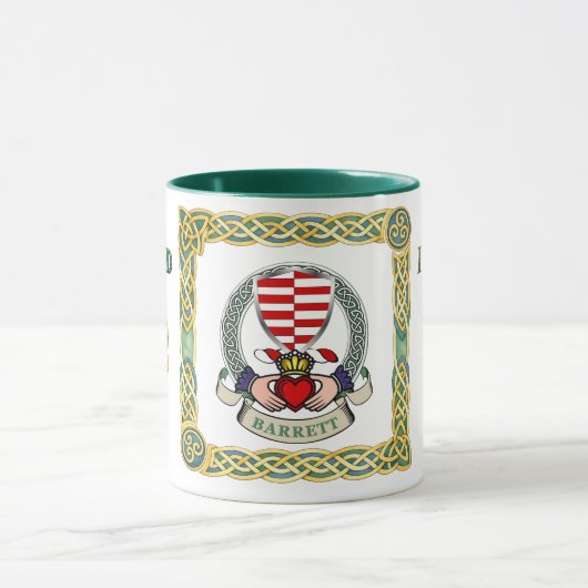 Barrett Claddagh Irish Shield Mug マグカップ (中央)