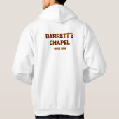 Barrett's Chapel Men's 150th Anniversary Hoodie パーカ (裏面)