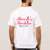 Barrieのミツバチの巣のTシャツ Tシャツ (裏面)