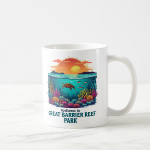 Barrier Reef National Australian素晴らしへようこそ コーヒーマグカップ