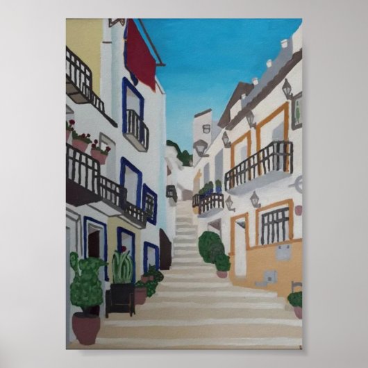 Barrio de Santa Cruz en Alicante ポスター (正面)