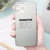 Barrister名詞定義の専門法学生 シール (スマートフォン)
