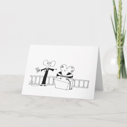Barrister pleading - Stickmouse Greeting Card カード (正面)