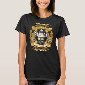 BARRON NAME, BARRON family name crest Tシャツ