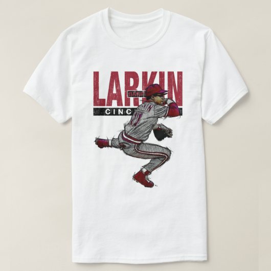 Barry Larkin Sketch Tシャツ (デザイン正面)