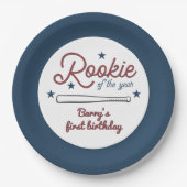 BARRY ROOKIE of the Year Baseball第1回目の誕生日 ペーパープレート (正面)