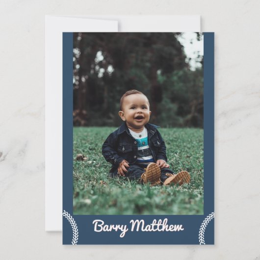 BARRY Rookie of the Year Baseball第1期Inv 招待状 (裏面)