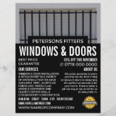 Bars & Shutters, Window & Door Fitter Company チラシ (正面)