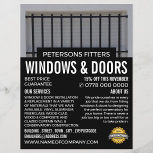 Bars & Shutters, Window & Door Fitter Company チラシ