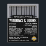 Bars & Shutters, Window & Door Fitter Company チラシ<br><div class="desc">Bars & Shutters,  Window & Door Fitter Company Advertising Flyer by The Business Card Store.</div>