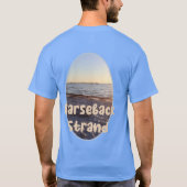 Barseback Strand，サンセットビーチ，スウェーデン Tシャツ (裏面)