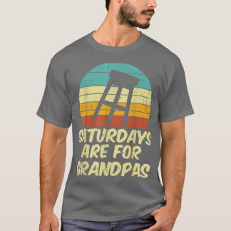 Barstool Saturdays Are For Grandpas Sunset Retro F Tシャツ