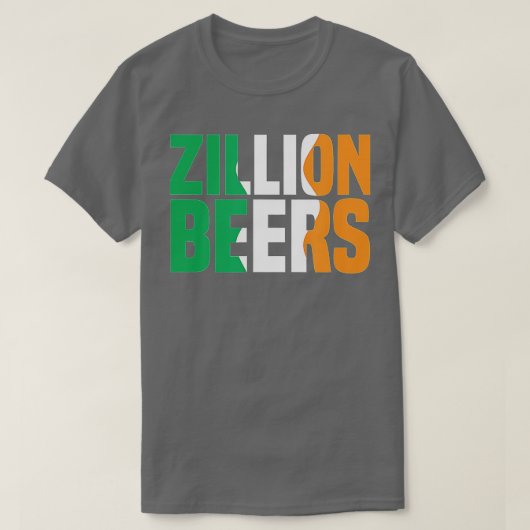 Barstool Sports Zillion Beers Saint Patrick's Day Tシャツ (デザイン正面)