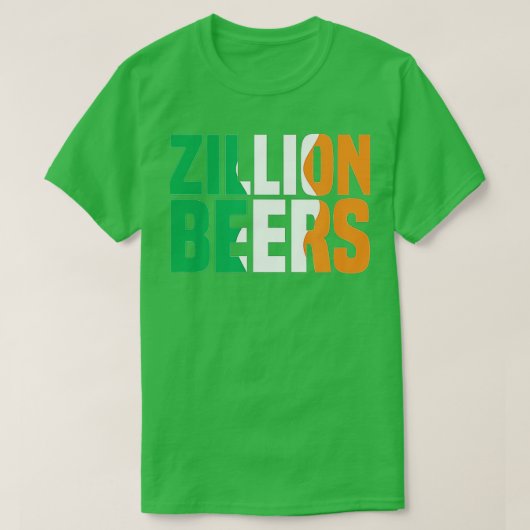Barstool Sports Zillion Beers Saint Patrick's Day Tシャツ (デザイン正面)
