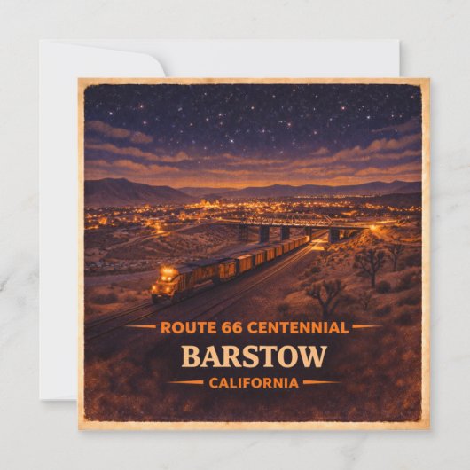 Barstow Centennial Desert Train Glow カード (正面)