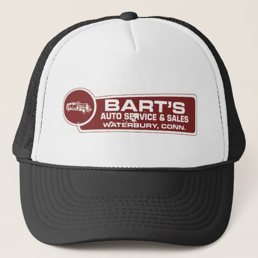 BartのAuto Sales and Serviceヴィンテージ·ロゴ キャップ (正面)