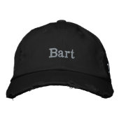 "Bart" が刺繍された 刺繍入りキャップ (正面)