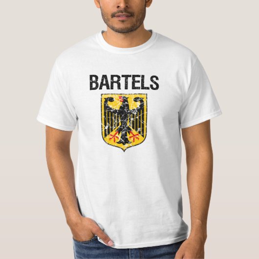 Bartelsの名字 Tシャツ (正面)