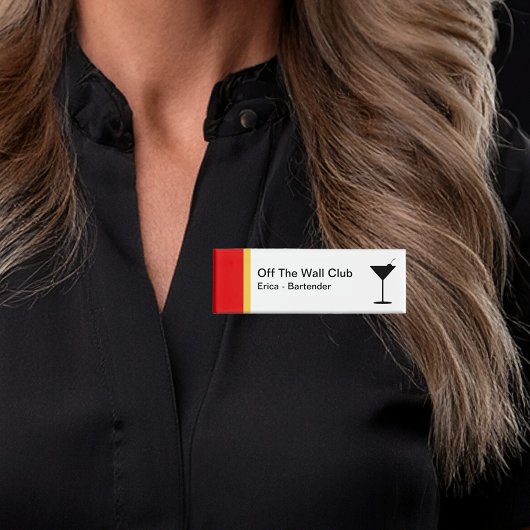 Bartender明るいシンプル名タグ新規 名札