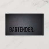 Bartender Bold Text Minimalist Wine 名刺 (正面)