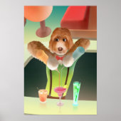 Bartender Dog: Neon Bar & Cocktail Mixology ポスター (正面)