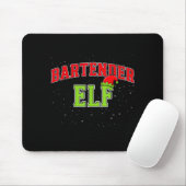 Bartender Elf Christmas Family Matching Group Xmas マウスパッド (マウス)