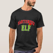 Bartender Elf Christmas Family Matching Group Xmas Tシャツ (正面)