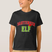 Bartender Elf Christmas Family Matching Group Xmas Tシャツ (正面)