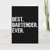 Bartender Ever Bartending Funny Gift Christmas  カード (正面)