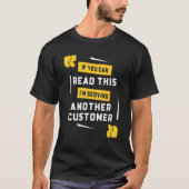 Bartender I Am Serving Another Customer Bartendin Tシャツ (正面)