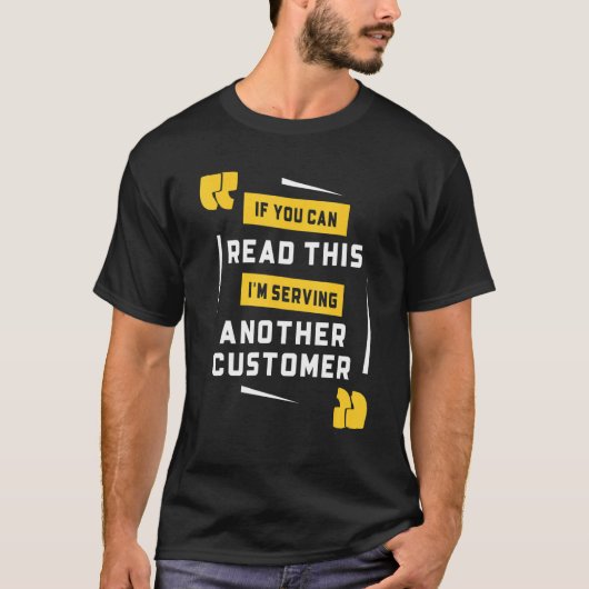 Bartender I Am Serving Another Customer Bartendin Tシャツ (正面)