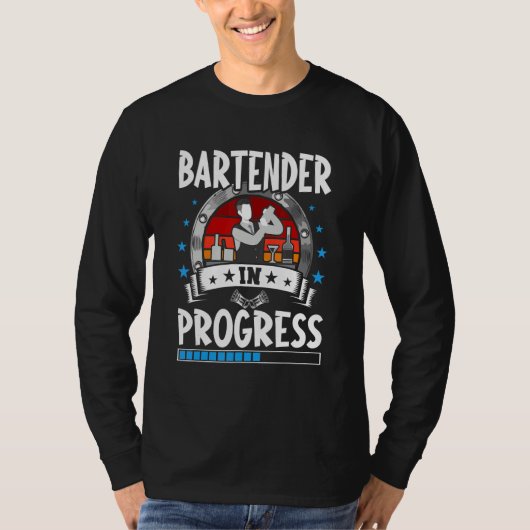 Bartender In Progress Trainee Student Tシャツ (正面)