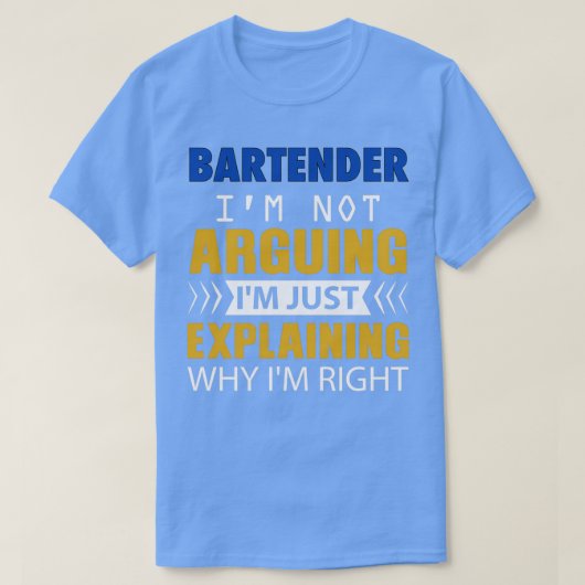 BARTENDER Ix27mはIx27mを議論しているのではない Tシャツ (デザイン正面)