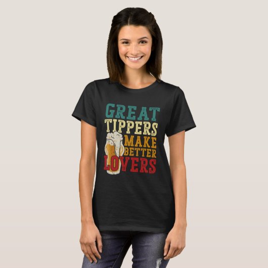 Bartender Mixologist Great Tippers Make Better Tシャツ (正面フル)