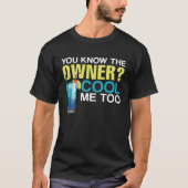 Bartender Mixologist You Know The Owner Cool Me To Tシャツ (正面)