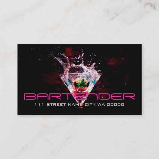Bartender Nightlife名刺 名刺 (正面)
