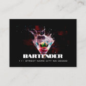 Bartender Nightlife Business Card 名刺 (正面)