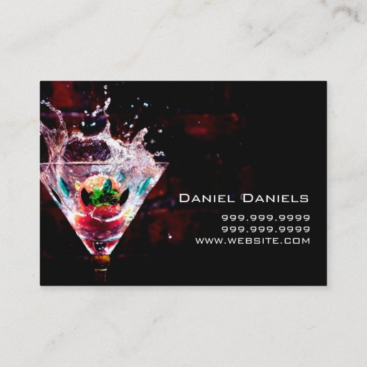 Bartender Nightlife Business Card 名刺 (裏面)