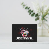 Bartender Nightlife Business Card 名刺 (スタンド正面)