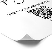 Bartender QRコーモダンドアプリの支払い記号のヒント ポスター (角)