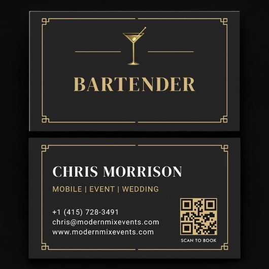 Bartender QR Code Professional 名刺