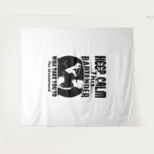 Bartender Shirt - Calm 保 This Bartender T shirt タペストリー (正面(横))