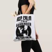 Bartender Shirt - Calm 保 This Bartender T shirt トートバッグ (クローズアップ)
