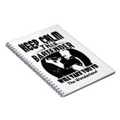 Bartender Shirt - Calm 保 This Bartender T shirt ノートブック (右側)