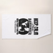 Bartender Shirt - Calm 保 This Bartender T shirt バスタオル (バスタオル)