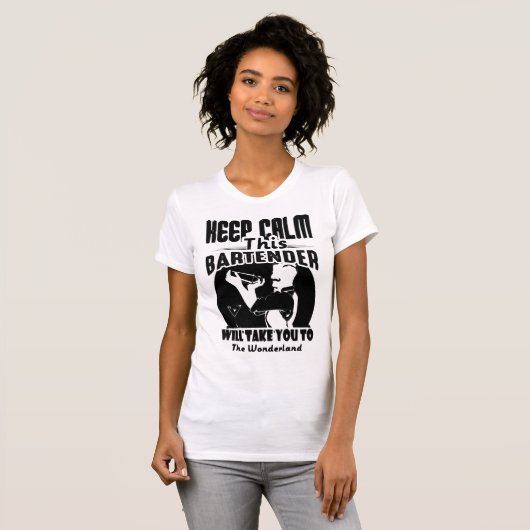 Bartender Shirt - Calm 保 This Bartender T shirt Tシャツ (正面フル)