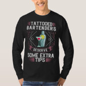 Bartending Shaker Mixing Cocktail Bartender Tシャツ (正面)