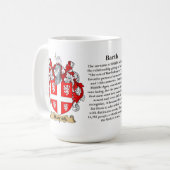 Barth、起源、意味および頂上 コーヒーマグカップ (正面左)